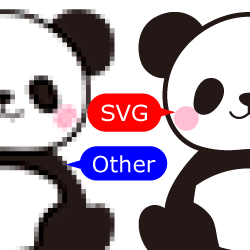 SVGは拡大しても荒れない