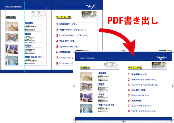 PDFの書き出し